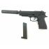 Страйкбольный пистолет Galaxy G.052A (Beretta 92) с глушителем